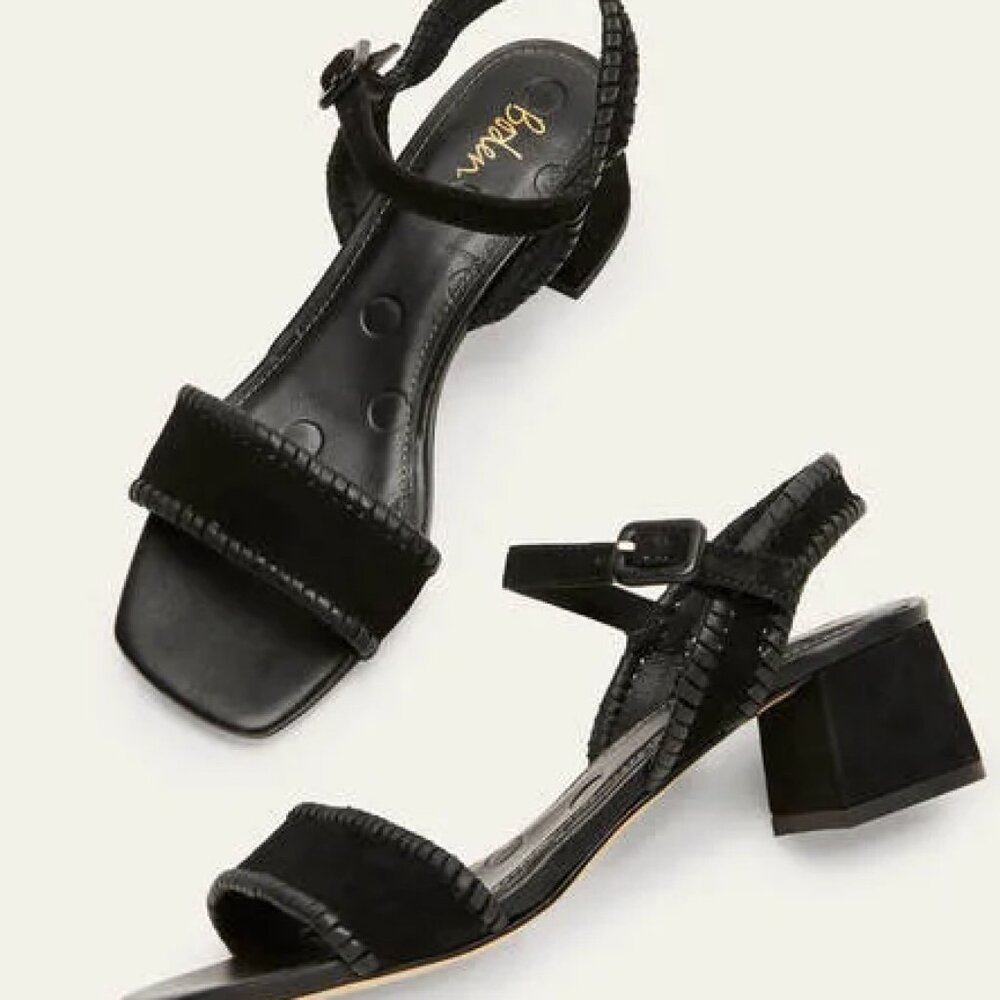 Boden Block Heel Suede Sandals